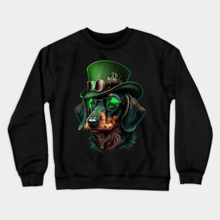 Dachshund St. Patrick's Day Crewneck Sweatshirt